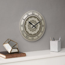 Roman Numeral Vintag Gold Round