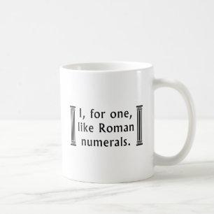 Roman Numerals Kaffeetasse