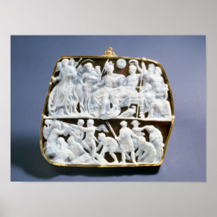 Roman onyx cameo, 1. Jahrhundert n. Chr. Poster