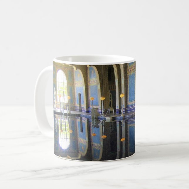 Roman Pool auf der Burg Hearst, Kalifornien Kaffeetasse (Vorderseite Links)