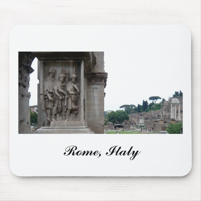 Roman Ruins Eingang in Rom Italien Mousepad (Vorne)