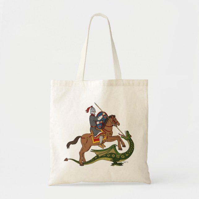 Roman Saint George und der Drache Tragetasche (Vorne)