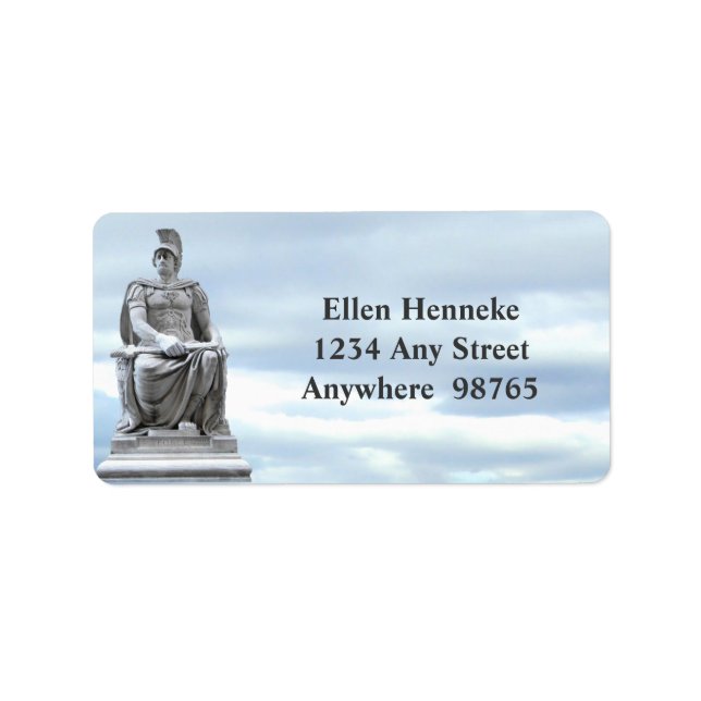 Roman Soldier Adressaufkleber (Vorne)