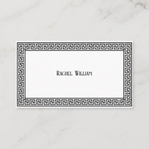 Roman Style Black & White Business Card Visitenkarte