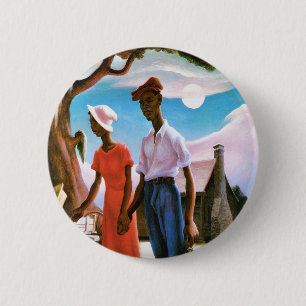 Romance durch Thomas Hart Benton Button