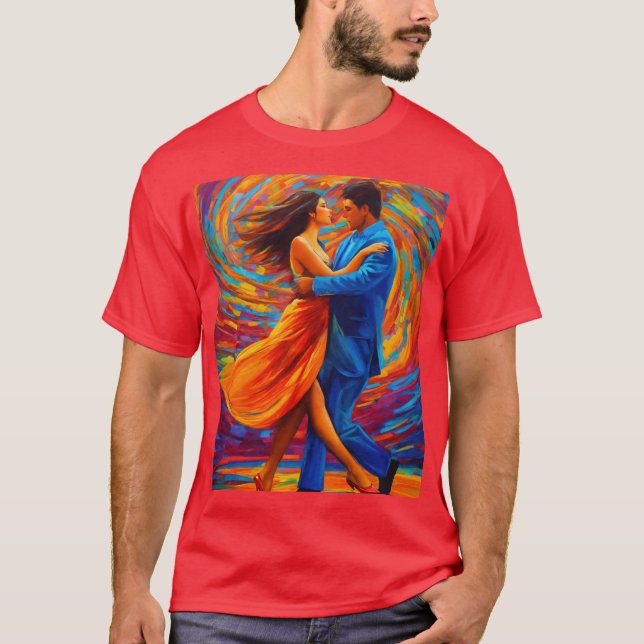 Romance et art : T-shirt d'Art Abstrait (Devant)