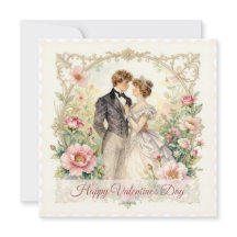 Romance Florale Victorienne – Carte de la Saint-Va