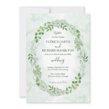 Romance Greenery Wedding Einladungen