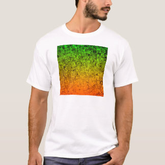 ROMANCE ICH, Insel Ombre orange Grün-Neonsterne T-Shirt