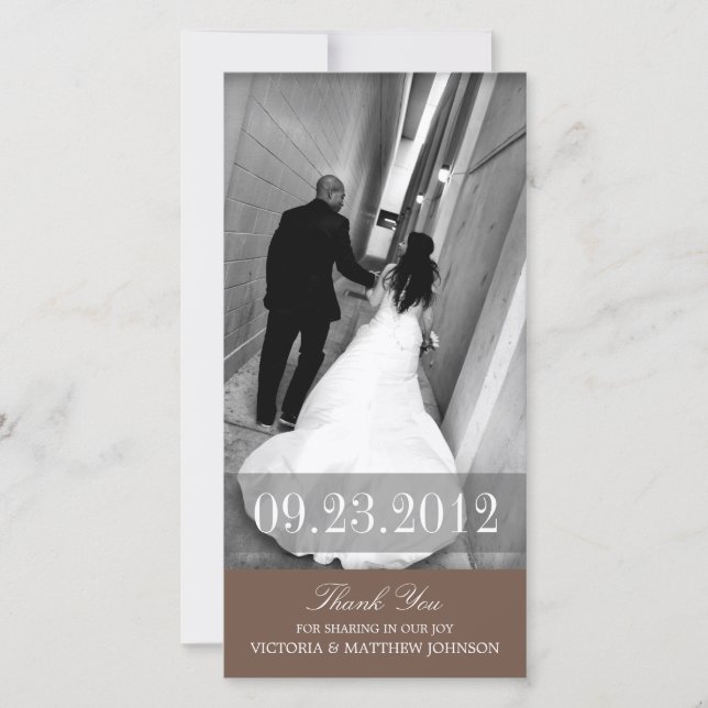 ROMANCE IN BROWN | DANKE, DASS DU KARTE (Vorderseite)