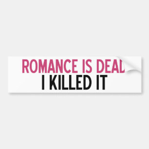 Romance ist tot autoaufkleber
