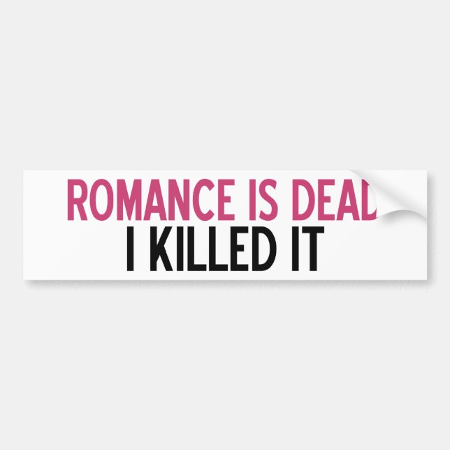 Romance ist tot autoaufkleber (Vorne)