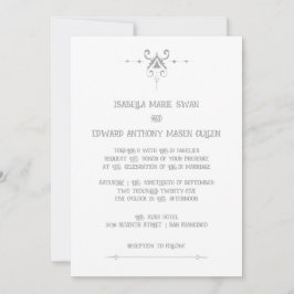 Romance Lovely Bella und Edward Wedding Einladung
