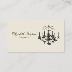 Romance mit ein Leuchter ~ Visitenkarten Visitenkarte