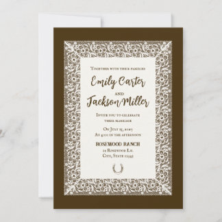 Romance occidentale : invitation de mariage