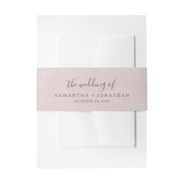 Romance Pink die Hochzeit der Einladung Bauchband Einladungsbanderole