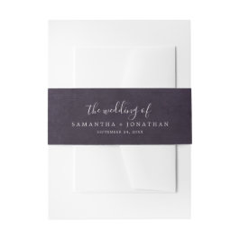 Romance Plum die Hochzeit der Einladung Bauchband Einladungsbanderole