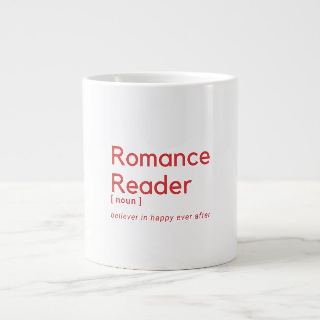 Romance Reader definiert! Jumbo-Tasse (Vorderseite)