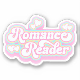 Romance Reader Pastel Retro Kostenvoranschlag Aufkleber