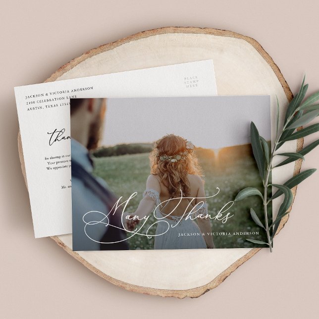 Romance Vielen Dank an die Postcard Ankündigungspostkarte (Von Creator hochgeladen)