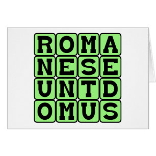 Romanes Eunt Domus, Graffiti Latin