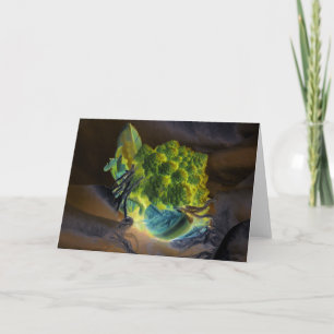 "Romanesco" digital verändertes Stillleben Karte