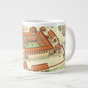 Romanesque-Abtei. Modell Jumbo-Tasse