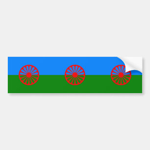 Romani Flag Autoaufkleber