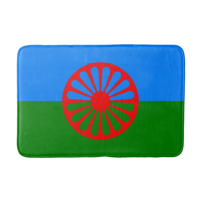 Romani Flag Badematte (Vorderseite)