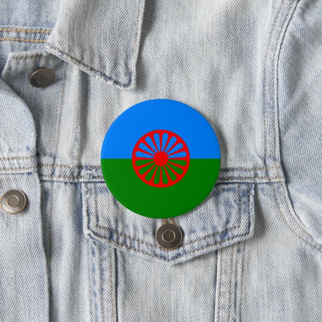 Romani Flag Button (Beispiel)
