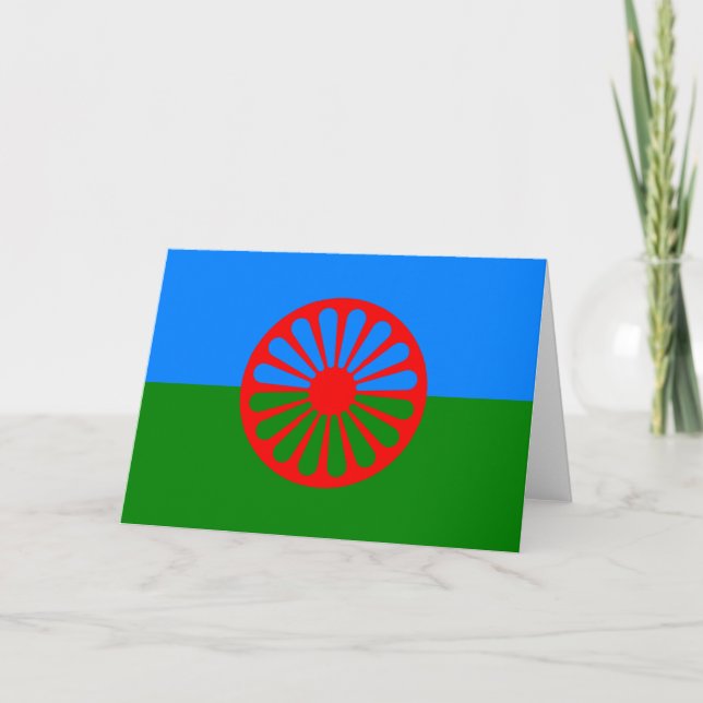 Romani Flag Karte (Vorderseite)