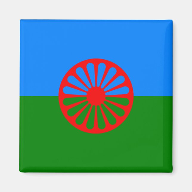 Romani Flag Magnet (Vorne)