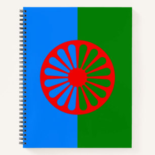Romani Flag Notizbuch