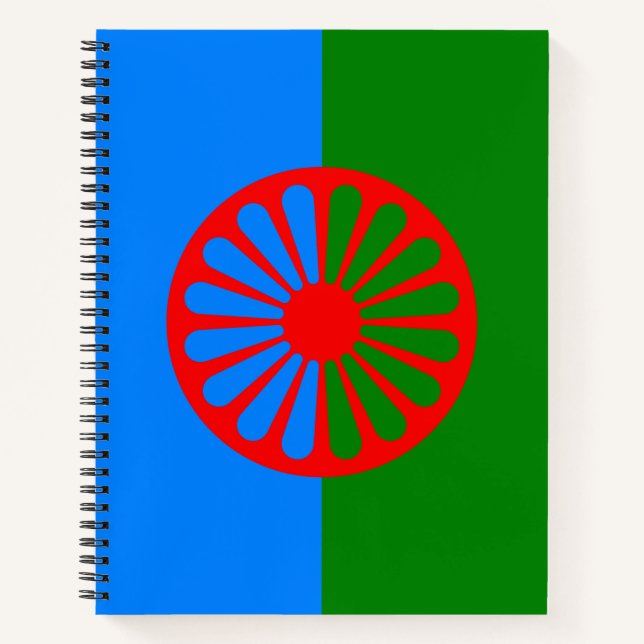 Romani Flag Notizbuch (Vorderseite)