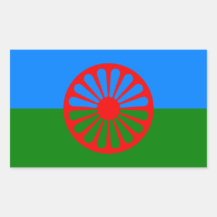 Romani Flag Stickers