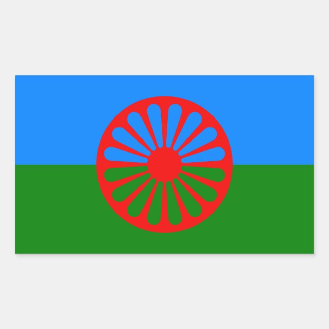 Romani Flag Stickers (Vorderseite)