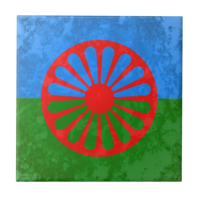Romani Fliese (Vorderseite)