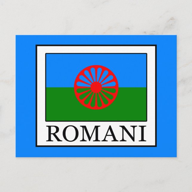 Romani Postkarte (Vorderseite)