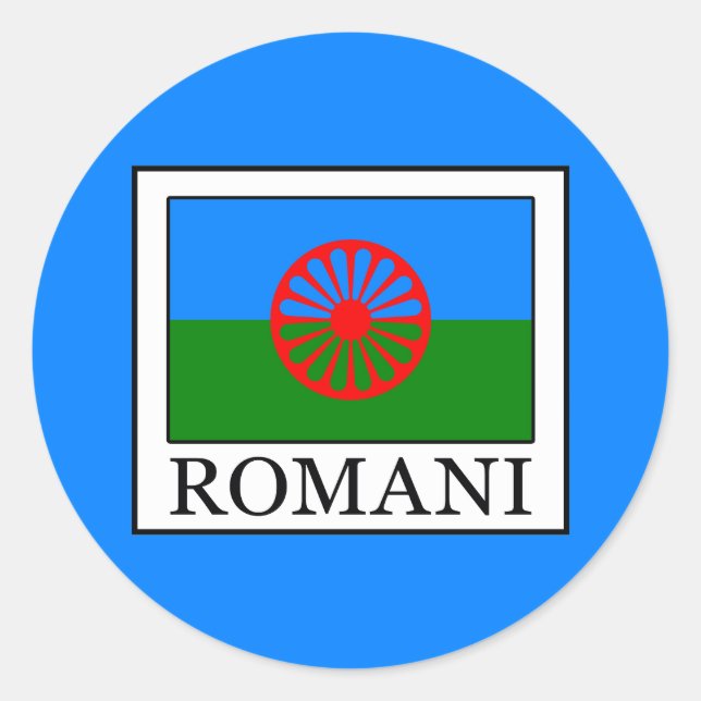 Romani Runder Aufkleber (Vorderseite)