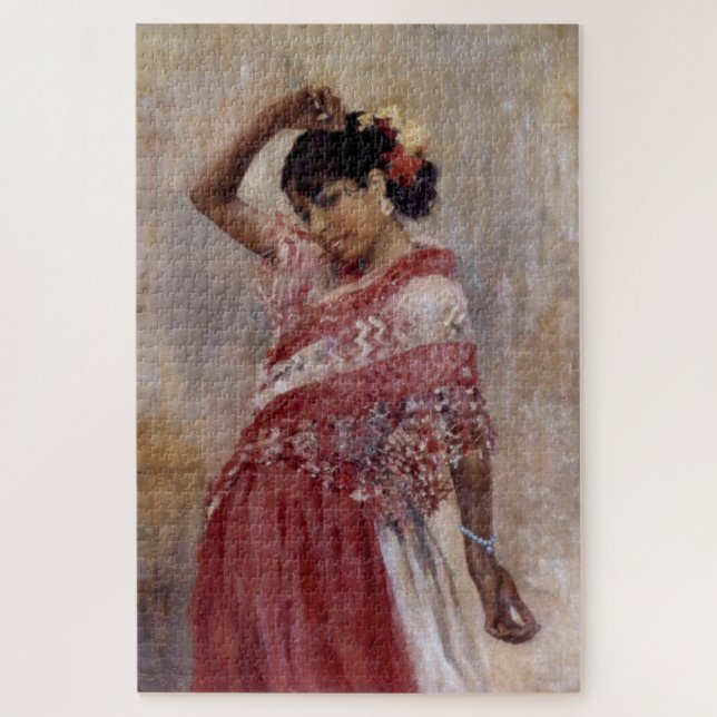 Romani Sinti und Roma Woman Dancing (von Albert Ed (Vertikal)
