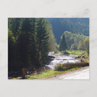 Romania, Moldova, River in the mountains Postkarte