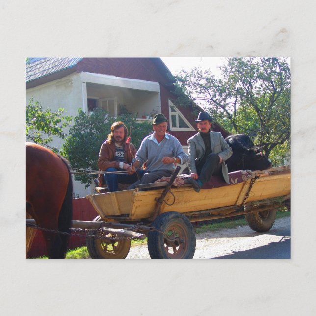 Romania, Moldova, the evening commute Postkarte (Vorderseite)