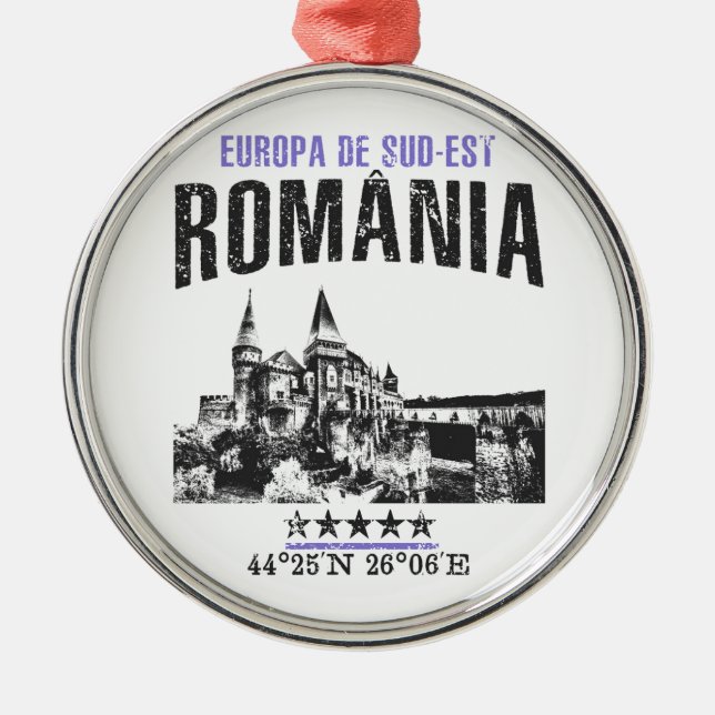 România Silbernes Ornament (Vorne)