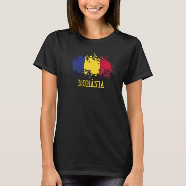 Romanian enthusiasts for România and Romania T-Shirt (Vorderseite)
