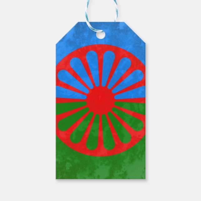 Romanische Flagge Geschenkanhänger (Vorderseite)