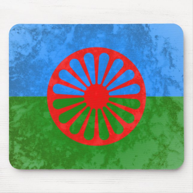 Romanische Flagge Mousepad (Vorne)