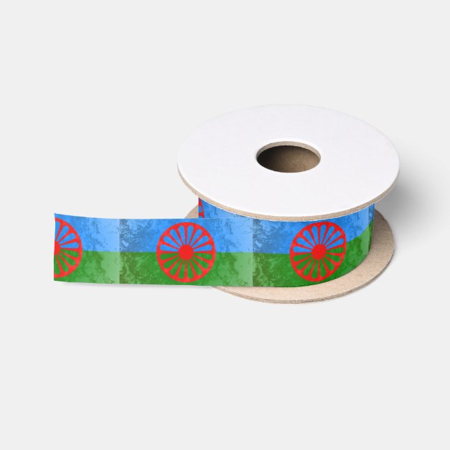 Romanische Flagge Satinband (Spule)
