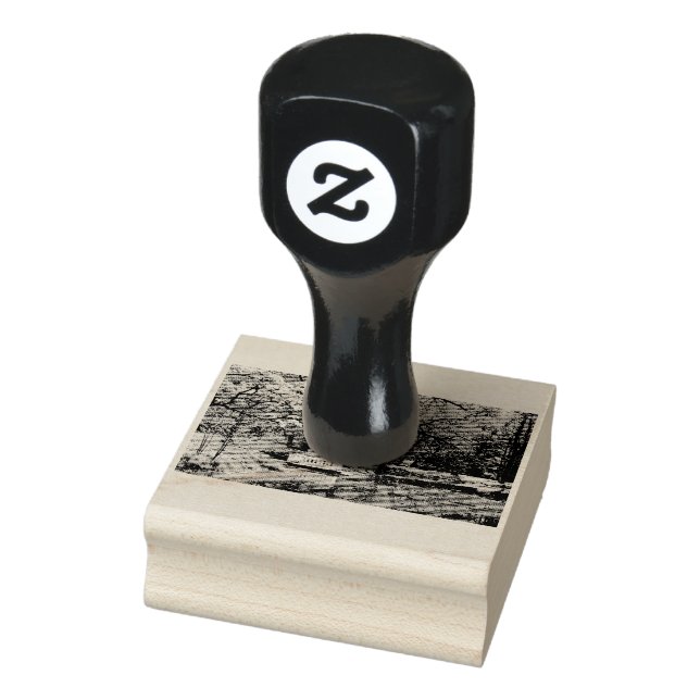Romanischer See Gummistempel (Stempel)