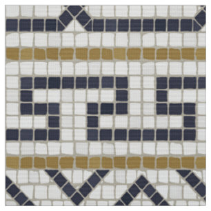 Romanisches Mosaikmuster Stoff