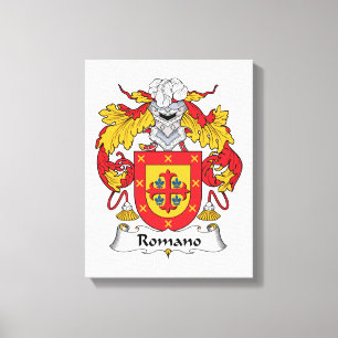 Romano Familienwappen Leinwanddruck